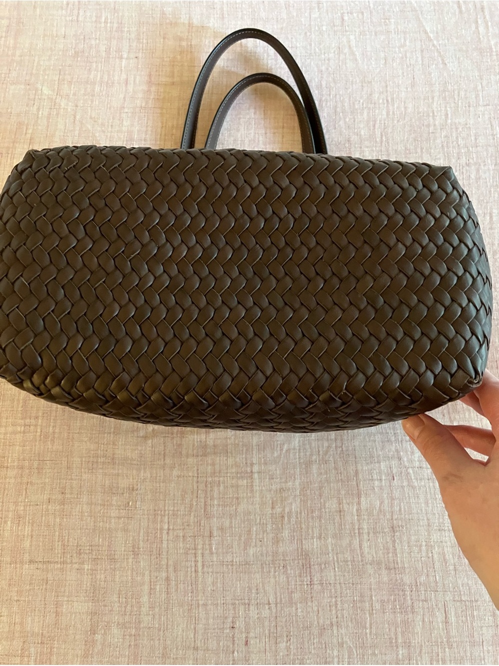 Coach Woven Swing Tote, in Maple - Picture 7 of 10